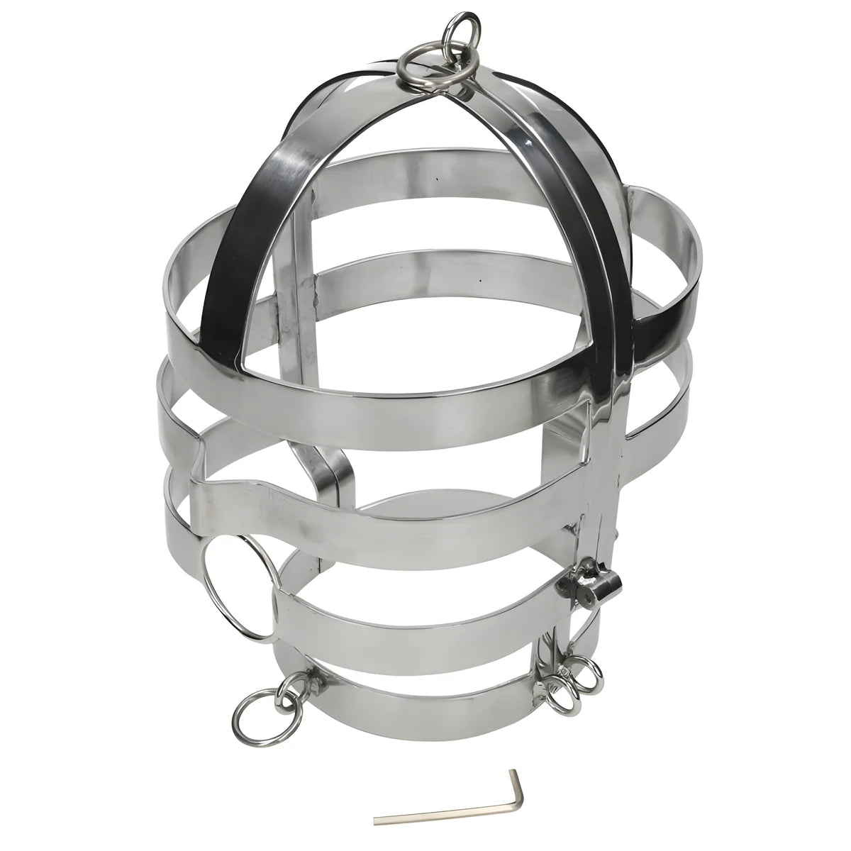 metal hard masque avec collier en acier