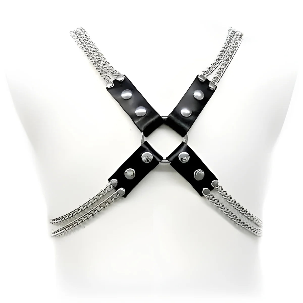 leather body harnais de chaine de