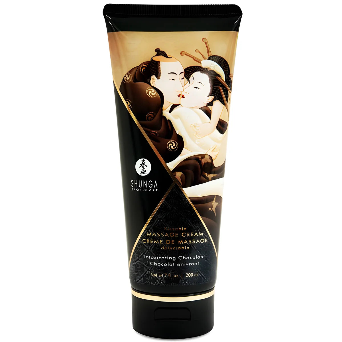 shunga creme de massage au chocolat 200 ml