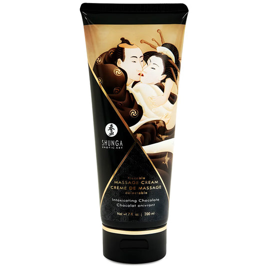 shunga creme de massage au chocolat 200 ml