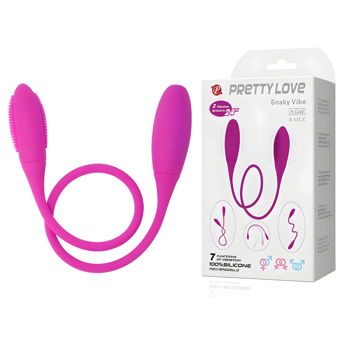 pretty love snaky deluxe vibrateur 7 v