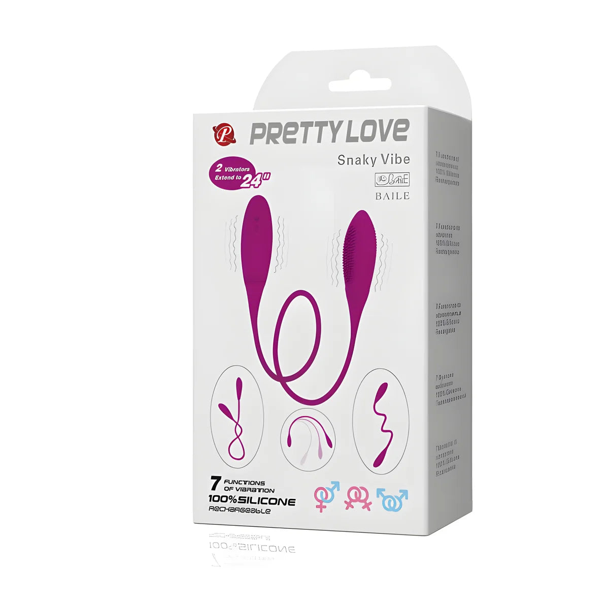 pretty love snaky deluxe vibrateur 7 v