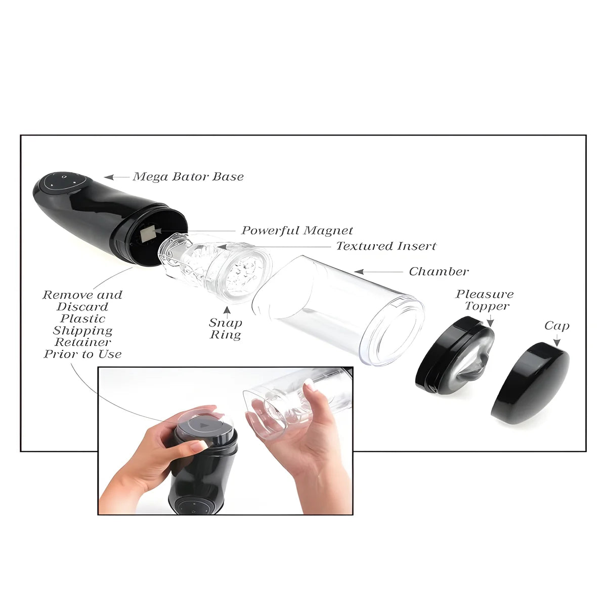 extreme toyz masturbateur mle usb pdx mega bator ano noir