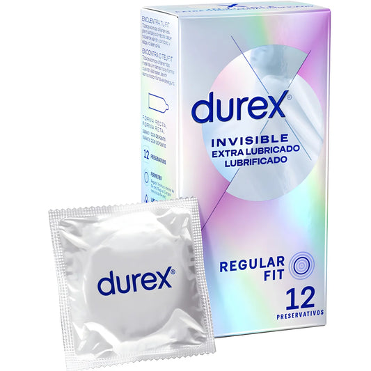 durex invisible extra lubrifie 12 unites
