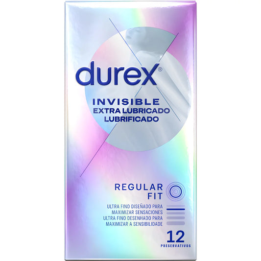durex invisible extra lubrifie 12 unites