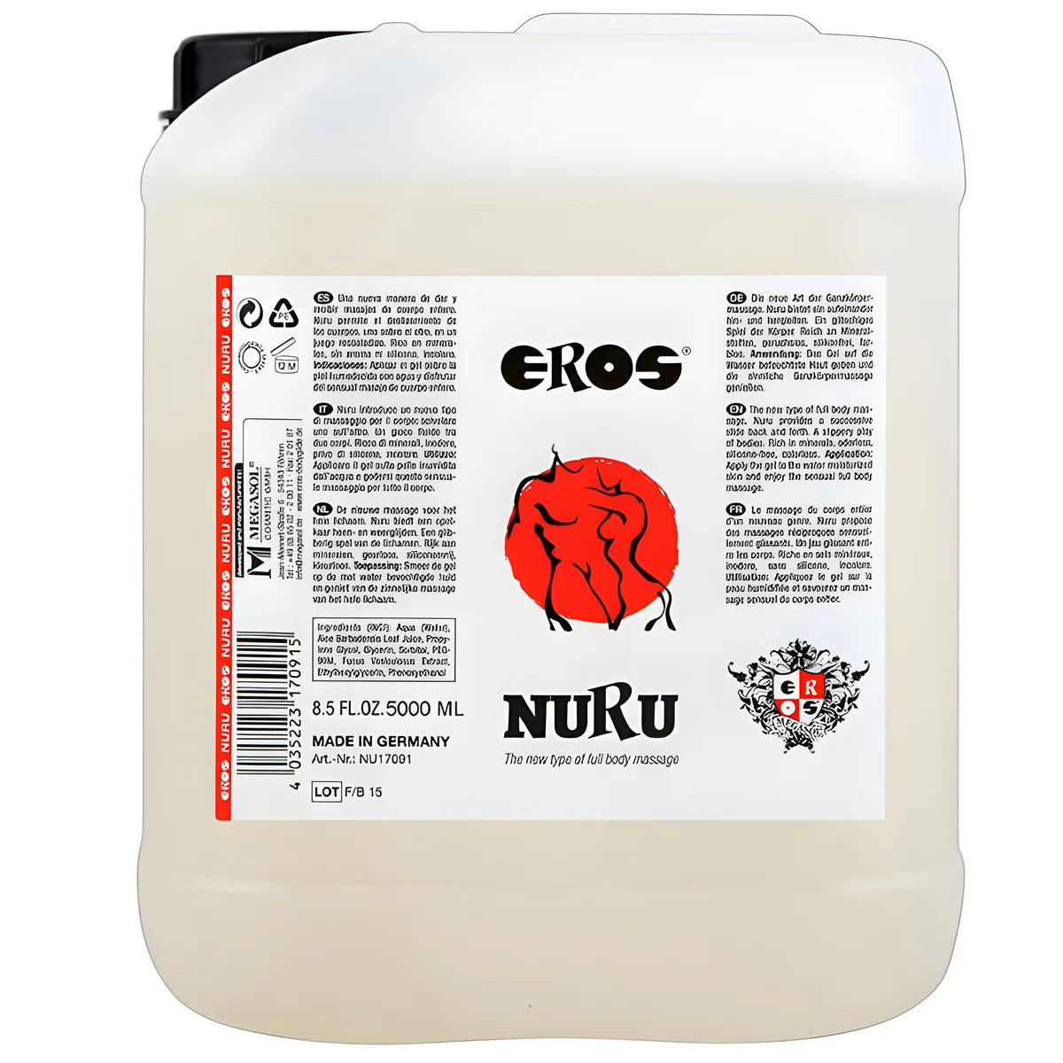 eros huile de massage nuru riche en mineraux 5000 ml