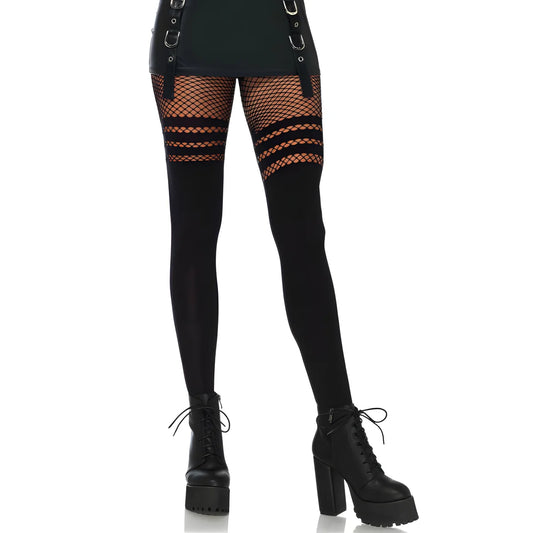 leg avenue pantyhouse rayures fisnhet