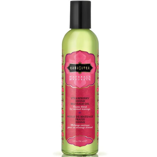 kamasutra huile de massage divine fraise naturals 236ml