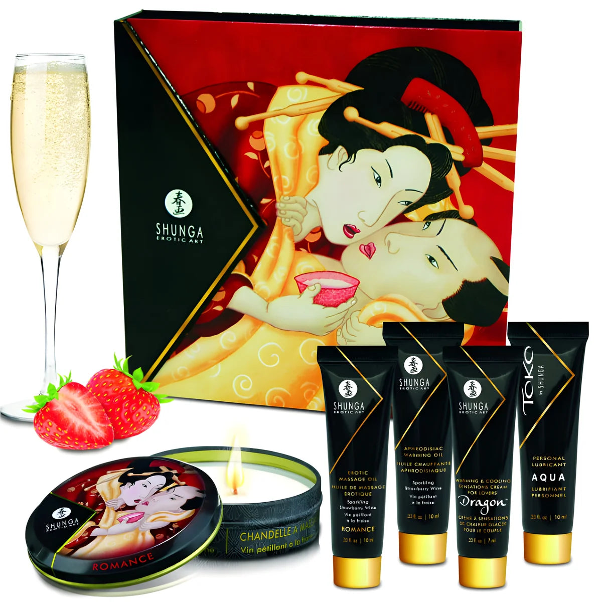 shunga kit secret geisha fraises et cava