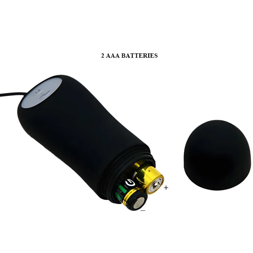 pretty love plug anal forme dancre silicone 12 modes de vibration noir