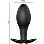 pretty love plug anal forme dancre silicone 12 modes de vibration noir