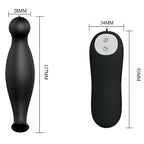 pretty love plug anal en silicone 12 modes de vibration noir