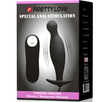 pretty love plug anal en silicone 12 modes de vibration noir