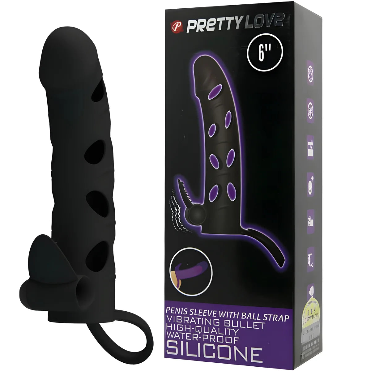 pretty love housse en silicone avec vibration 15 2 cm