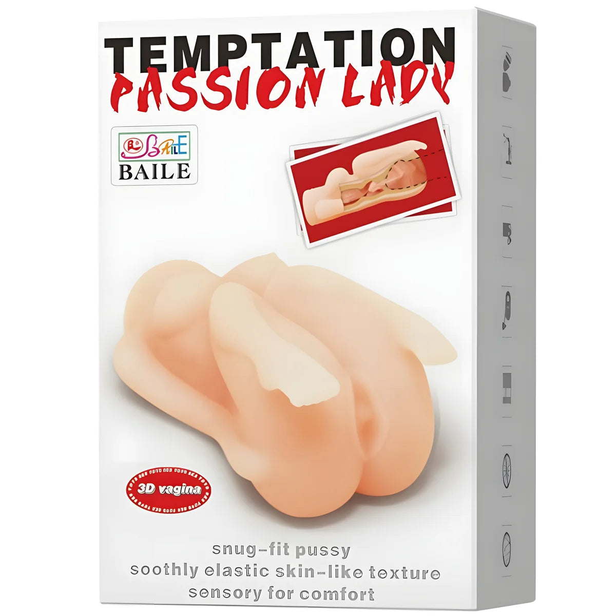 baile temptation passion lady mle mini masturbador snug fit pussy