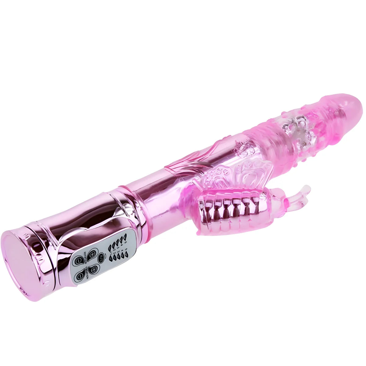 baile vibrateur rechargeable avec stimulateur de papillon rotation et throbbing