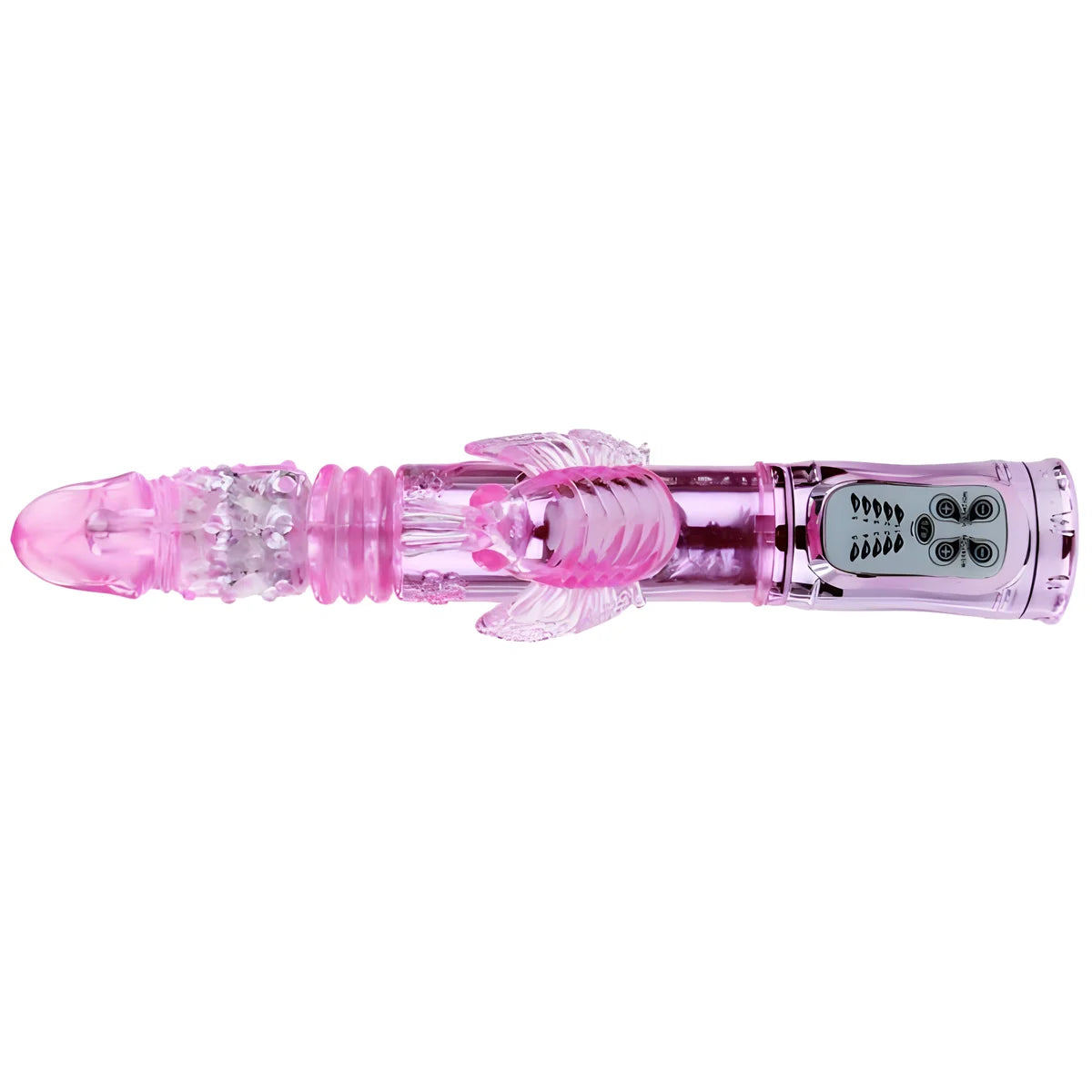 baile vibrateur rechargeable avec stimulateur de papillon rotation et throbbing