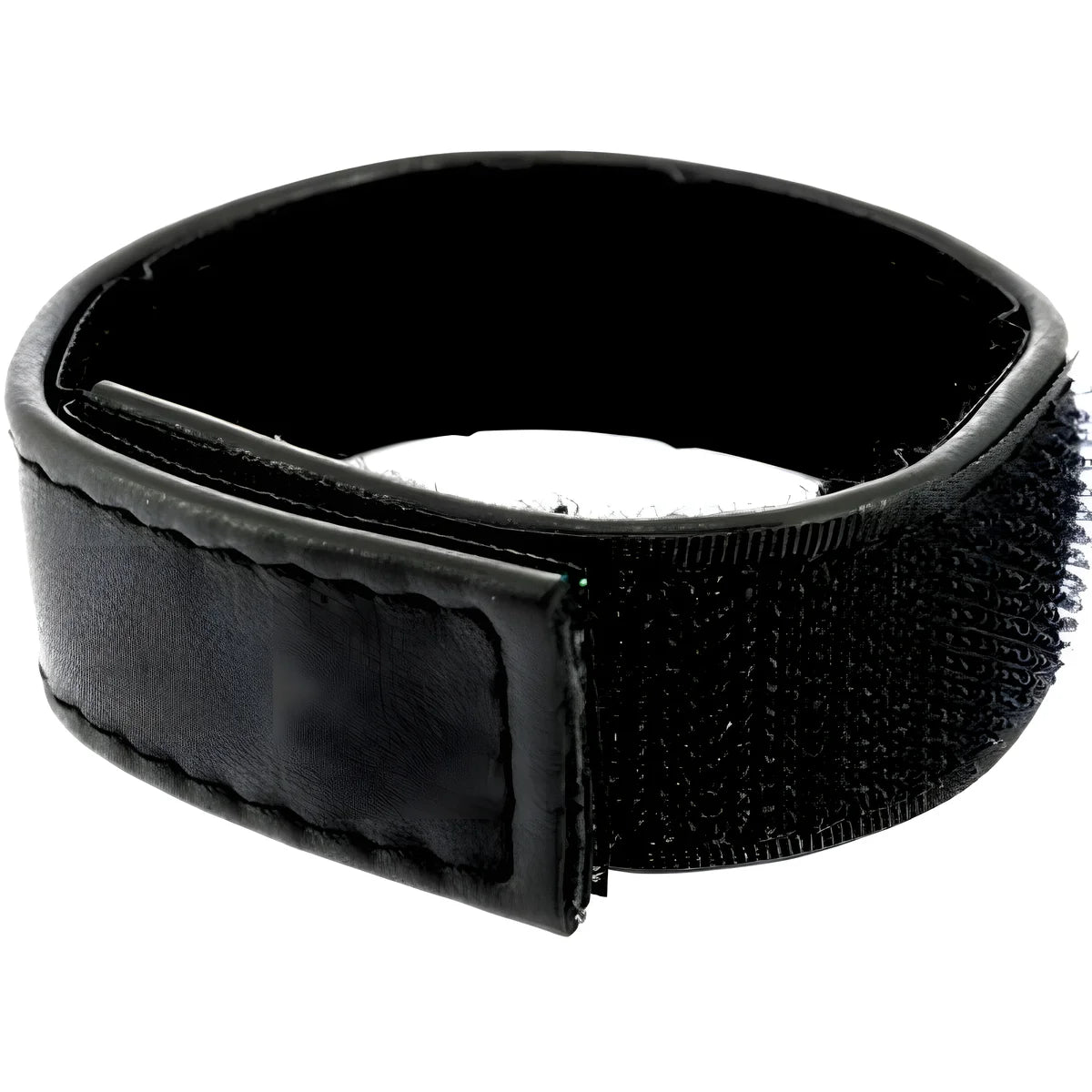 leather body bite et sangle de boule velcroed reglable noir