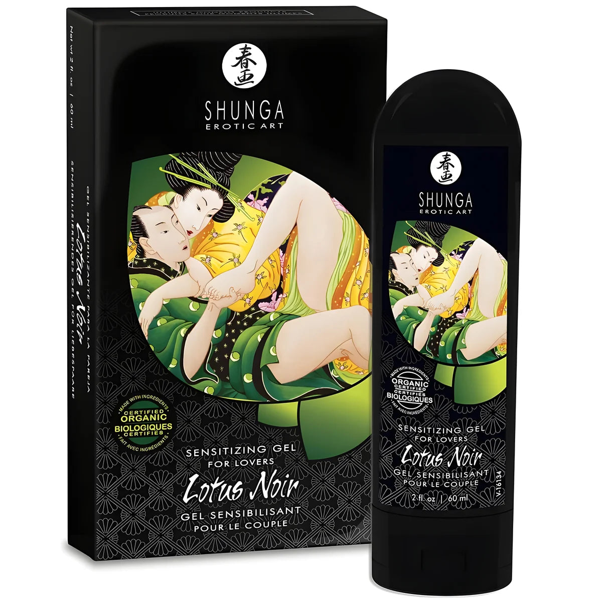 shunga creme sensibilisante lotus noir 60 ml