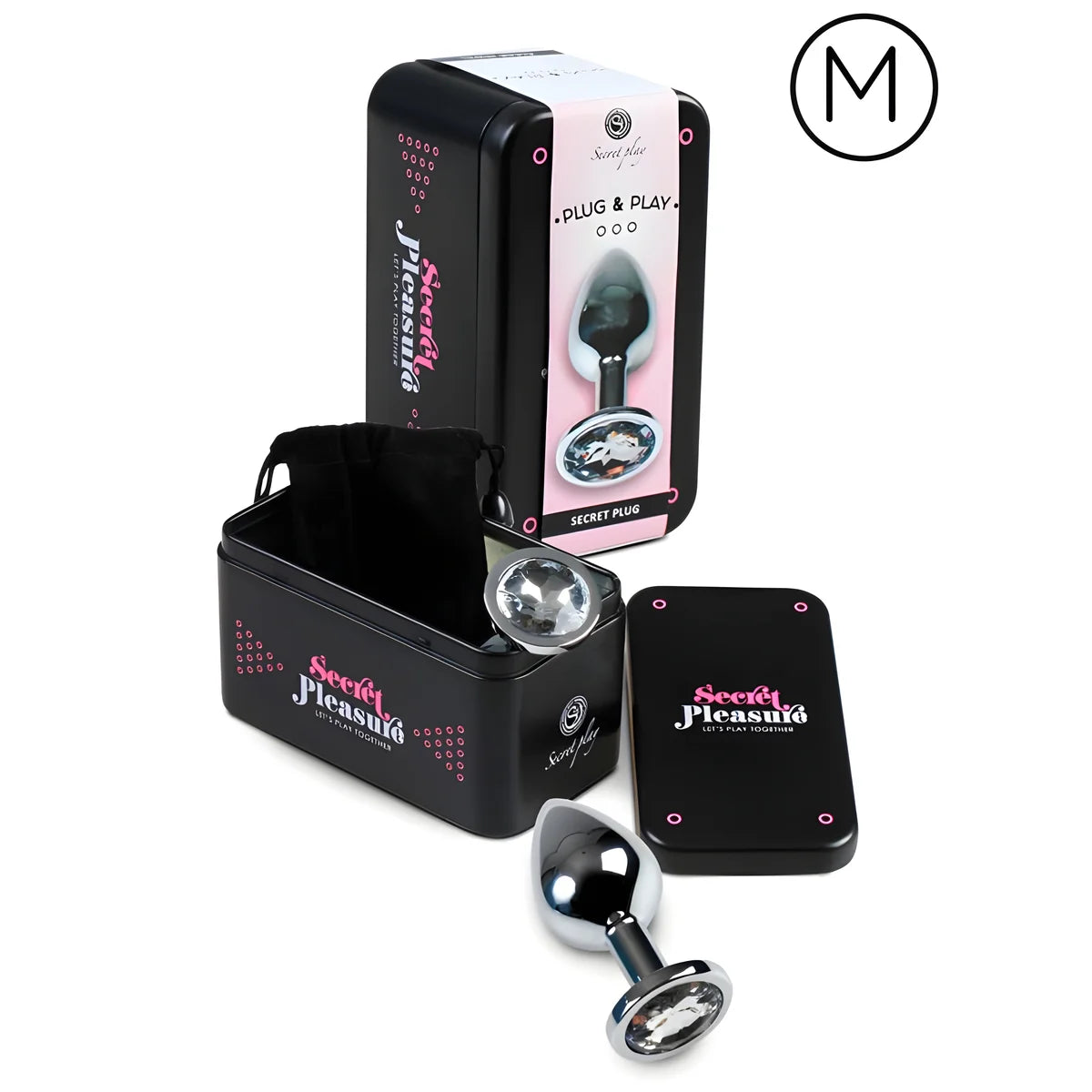 secretplay plug anal transparent aluminium 7cm