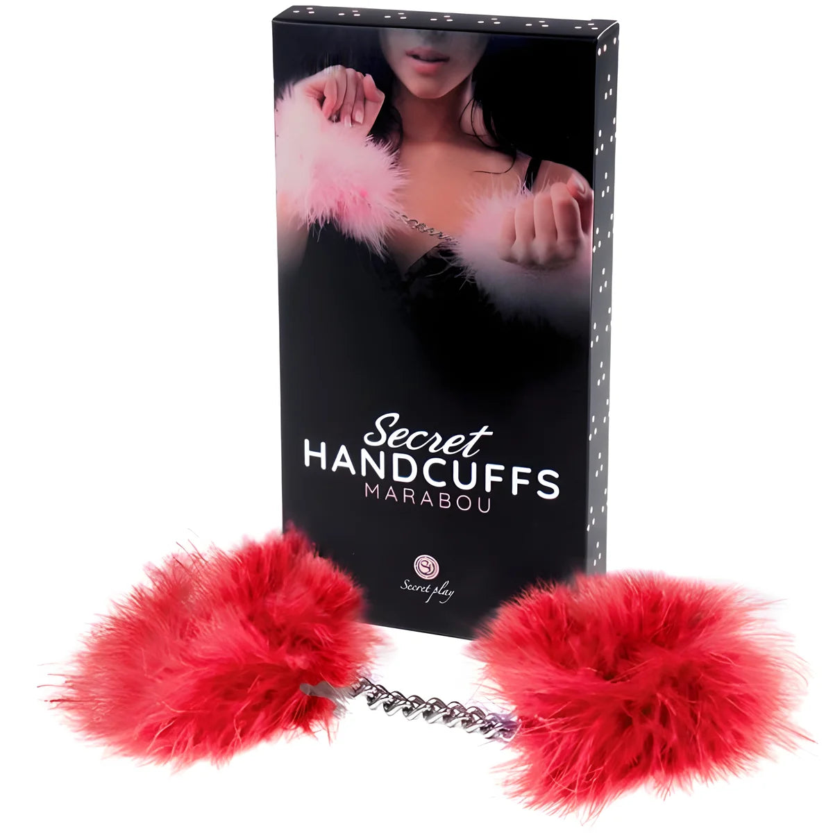 secretplay menottes marabou rouge