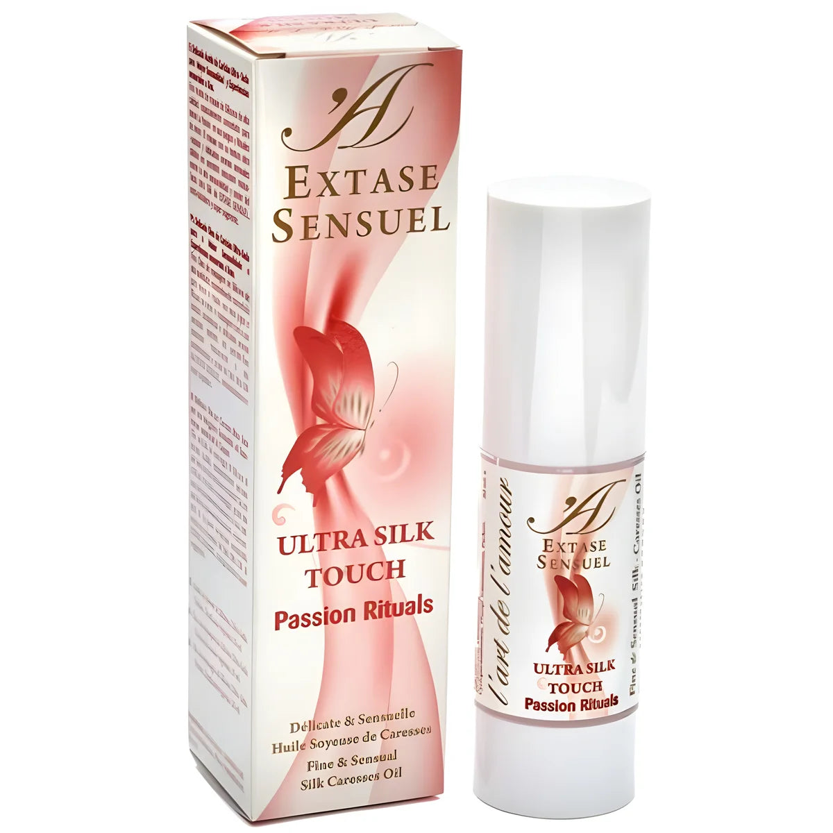 extase sensual huile de massage ultra soie touche rituels passion