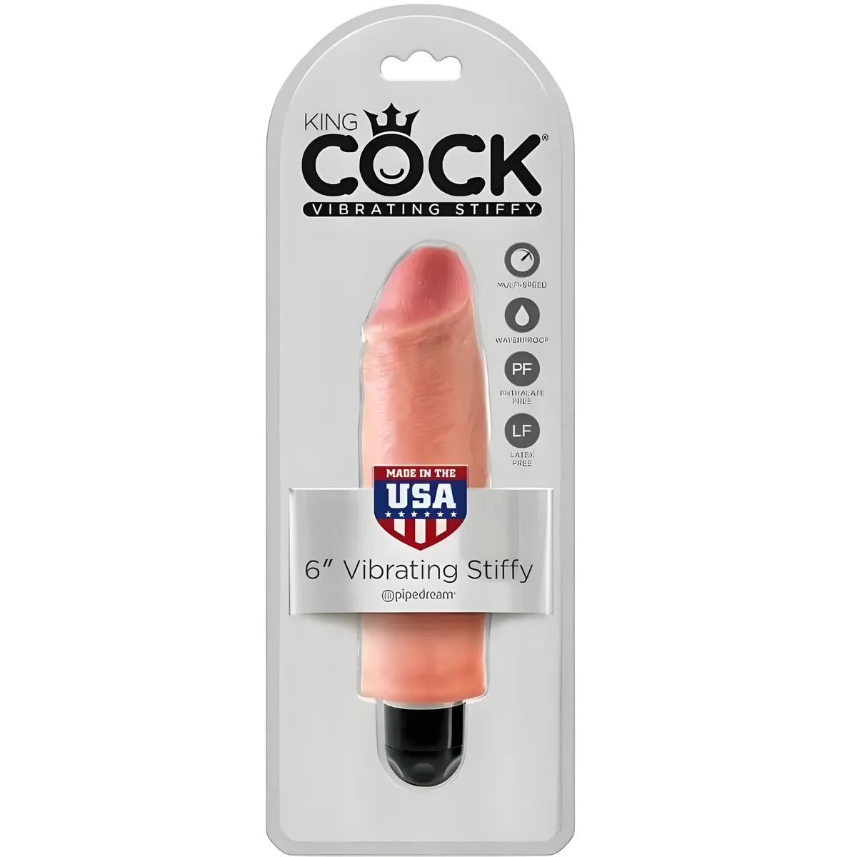 king cock vibrateur rigide realiste 15 24 cm naturel