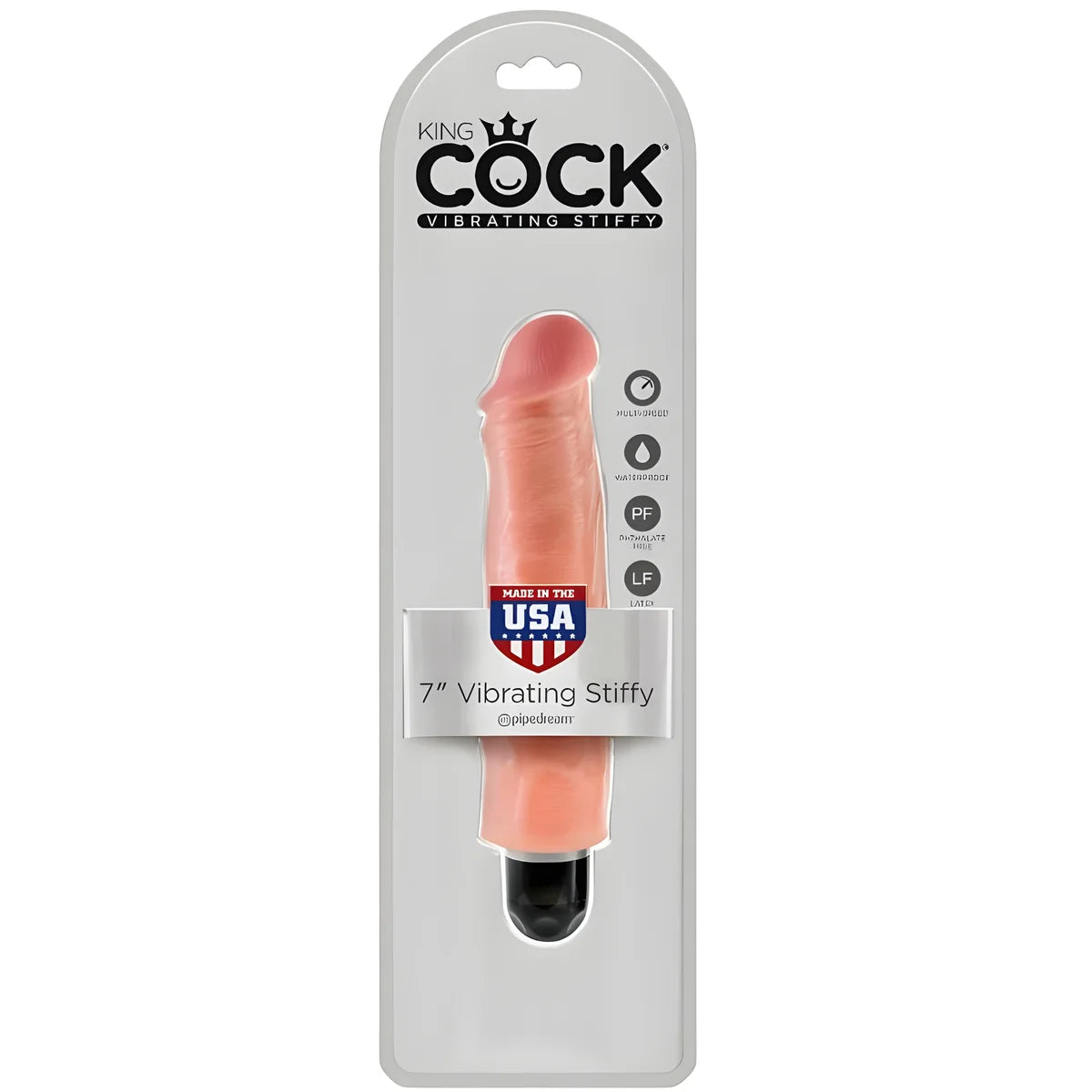 king cock vibrateur rigide realiste 17 8 cm naturel