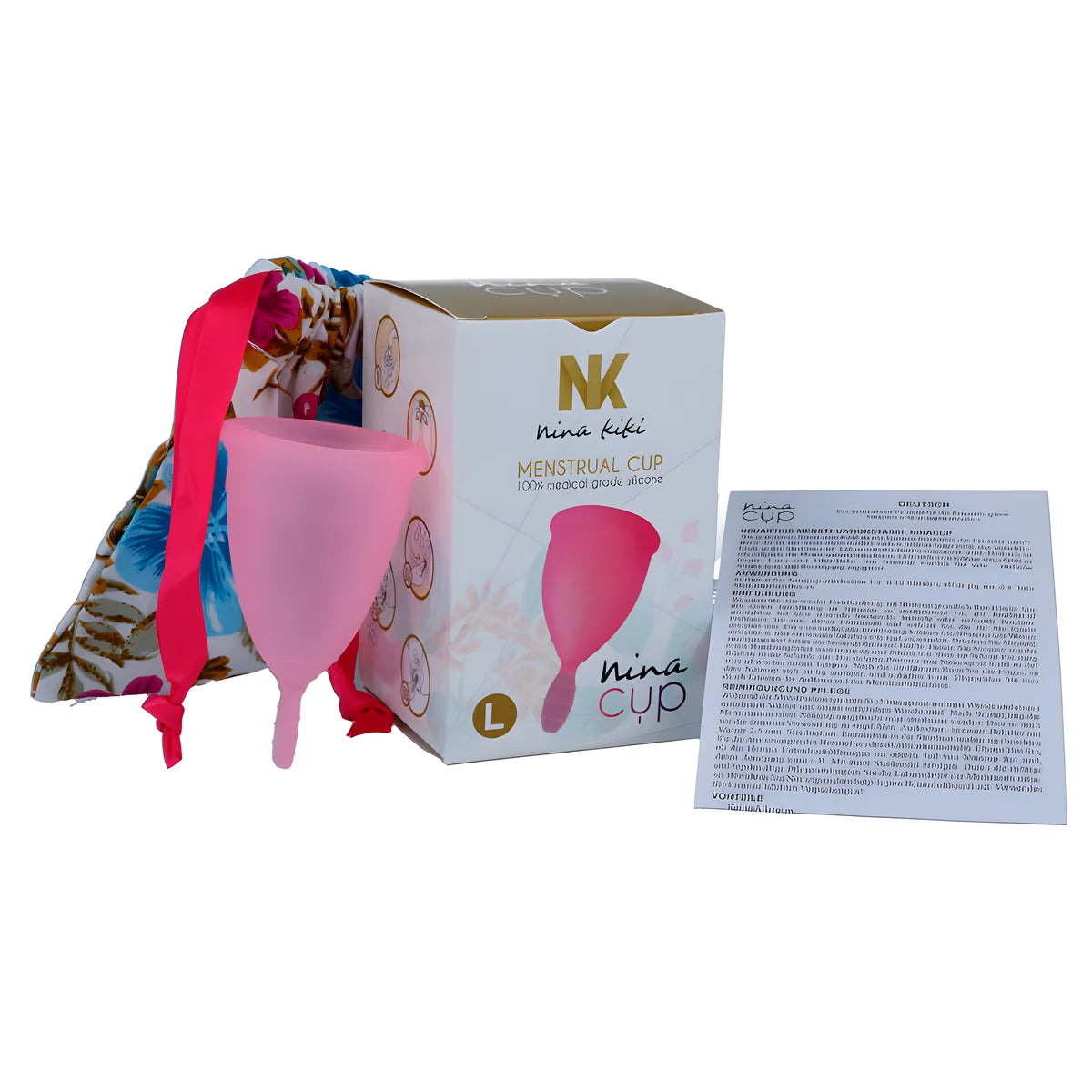 nina kiki coupe menstruelle rose taille l