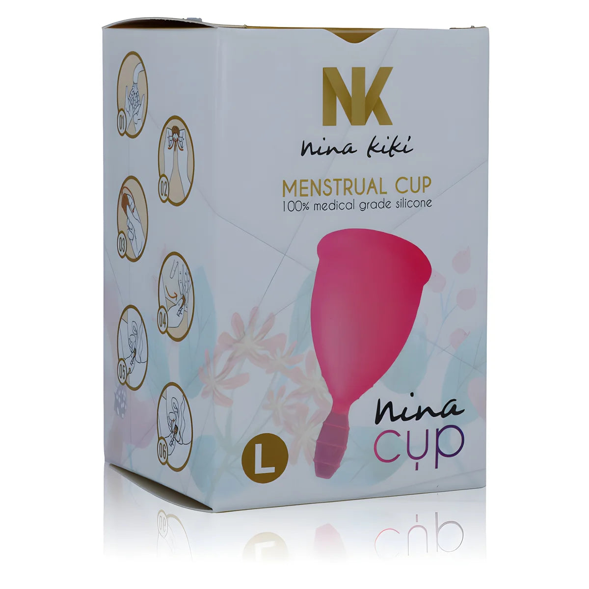 nina kiki coupe menstruelle rose taille l