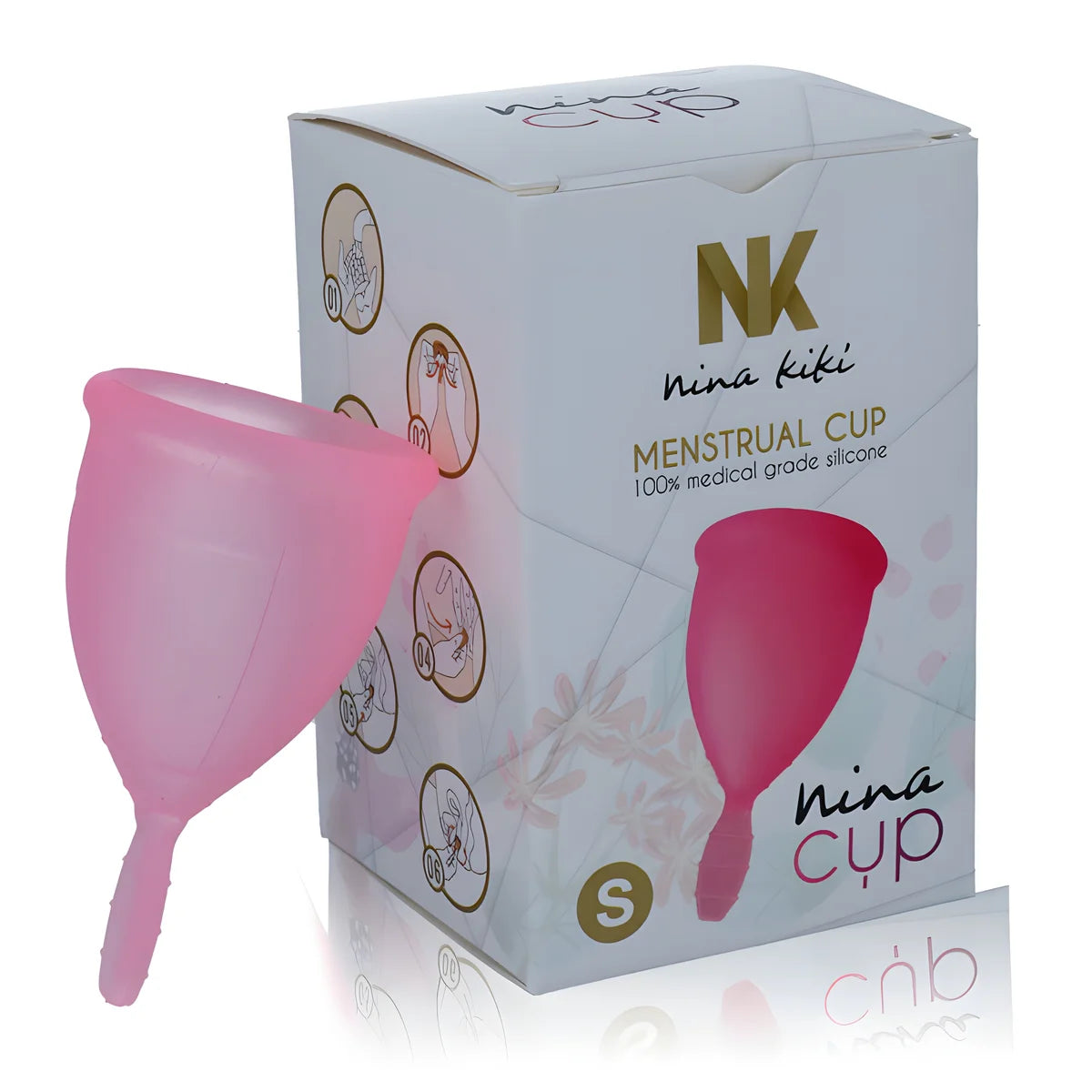 nina kiki coupe menstruelle rose taille s