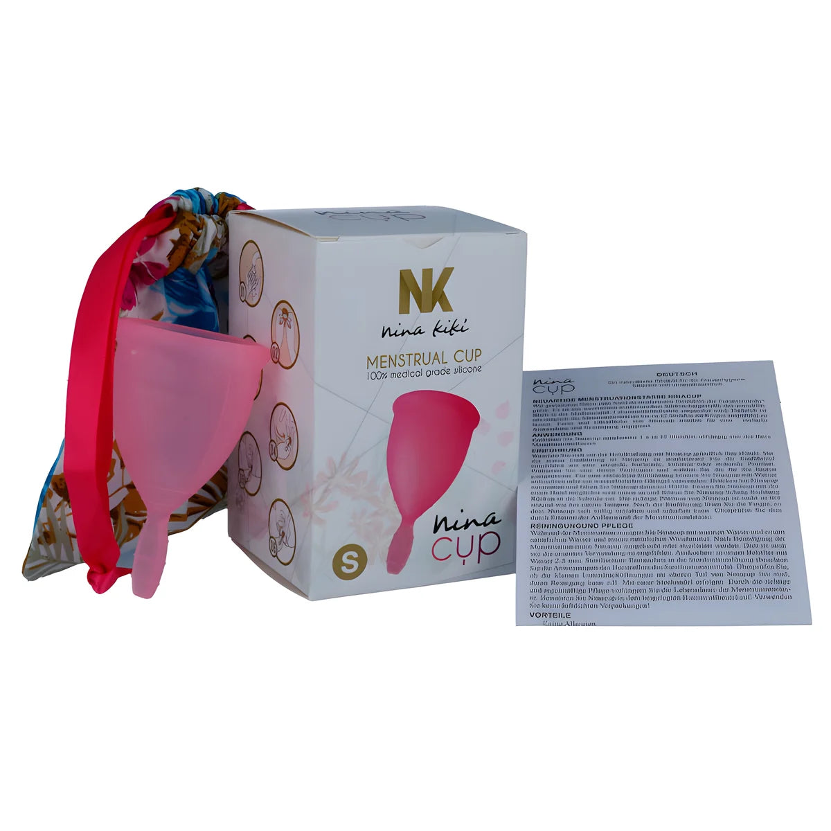 nina kiki coupe menstruelle rose taille s