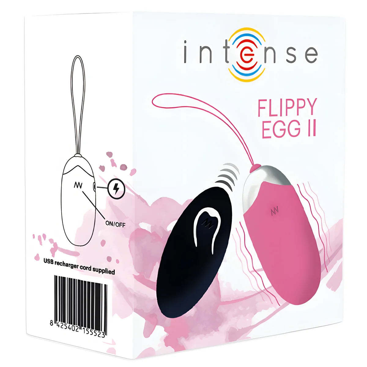 intense oeuf vibrant flippy ii avec telecommande rose