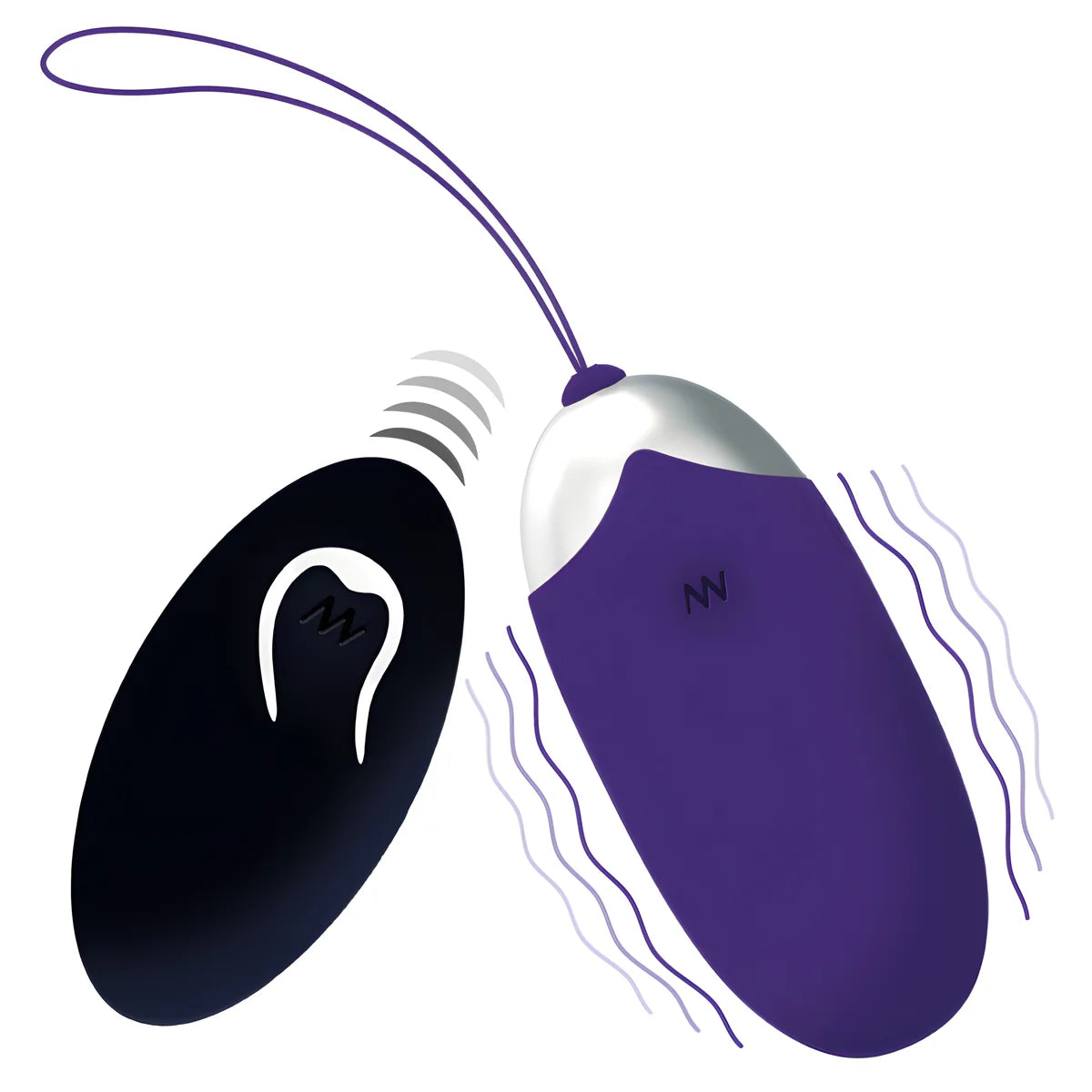 intense oeuf vibrant flippy ii avec telecommande violet