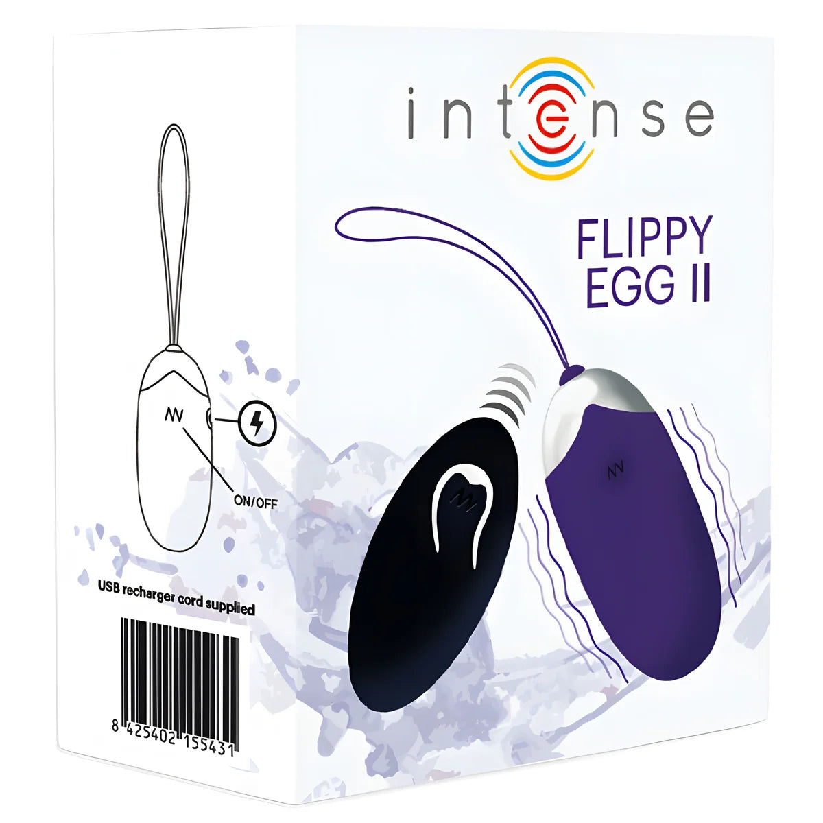 intense oeuf vibrant flippy ii avec telecommande violet