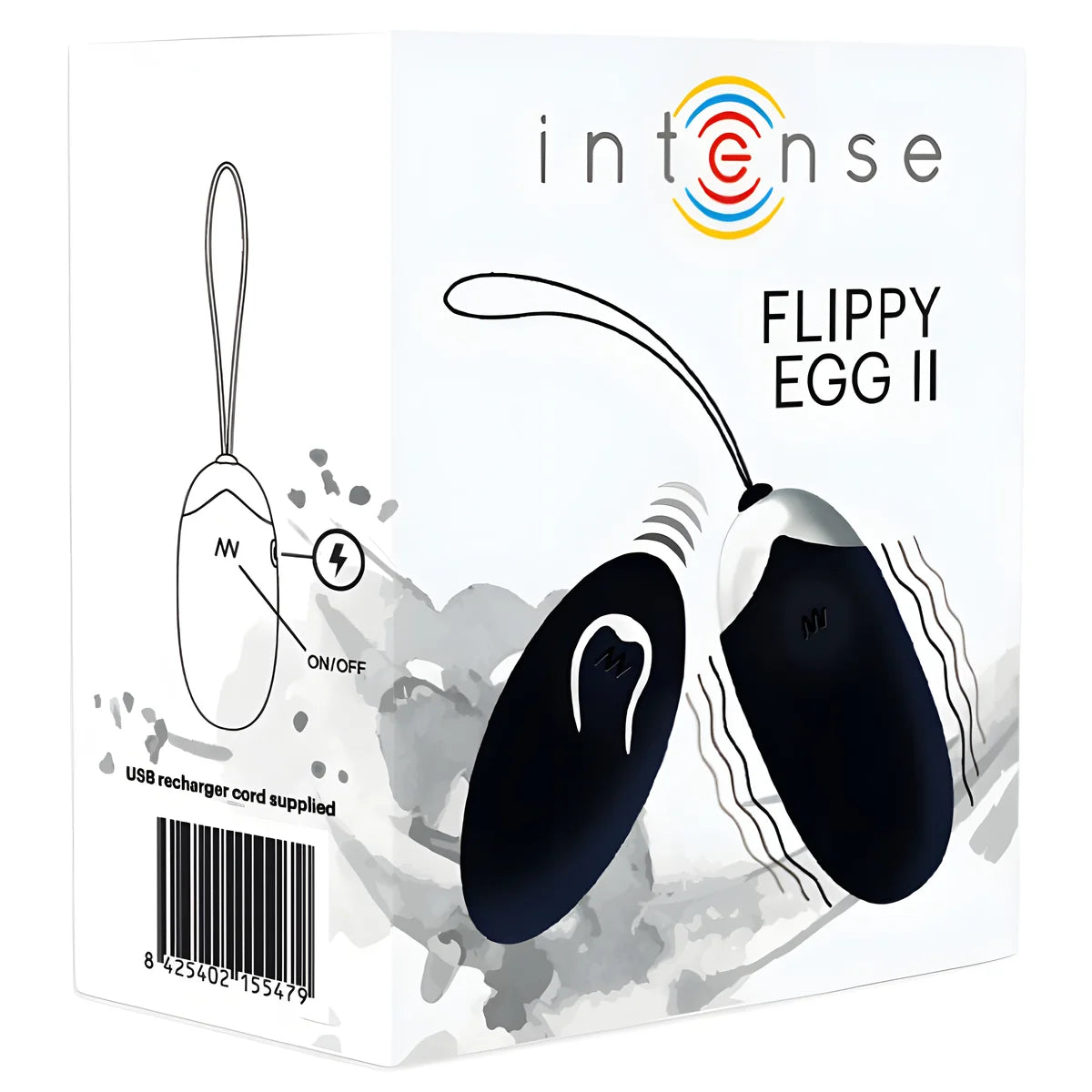 intense oeuf vibrant flippy ii avec telecommande noir