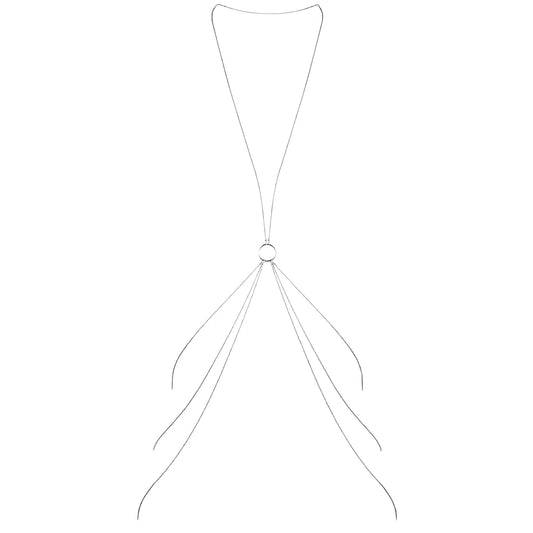 bijoux magnifique chaines metalliques pour le corps 8 argent