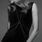 bijoux magnifique chaines metalliques pour le corps 8 argent