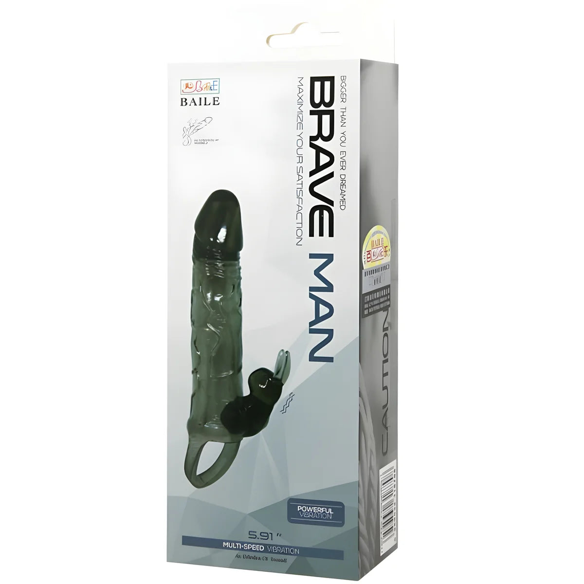 baile couvre penis brave man avec lapin noir 16 5 cm