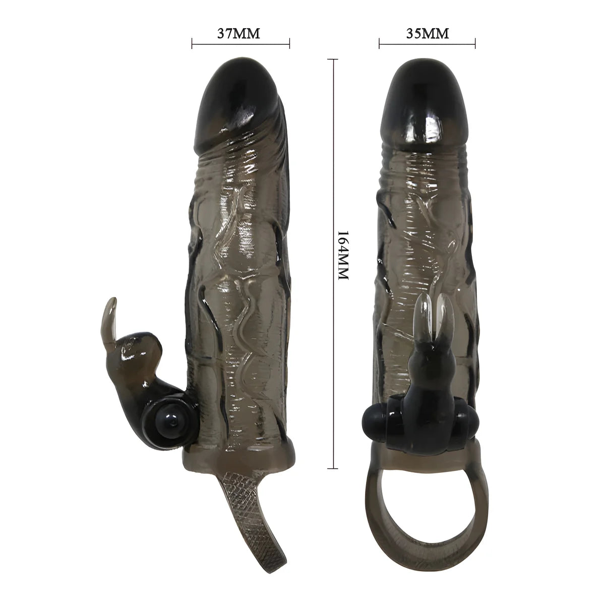 baile couvre penis brave man avec lapin noir 16 5 cm