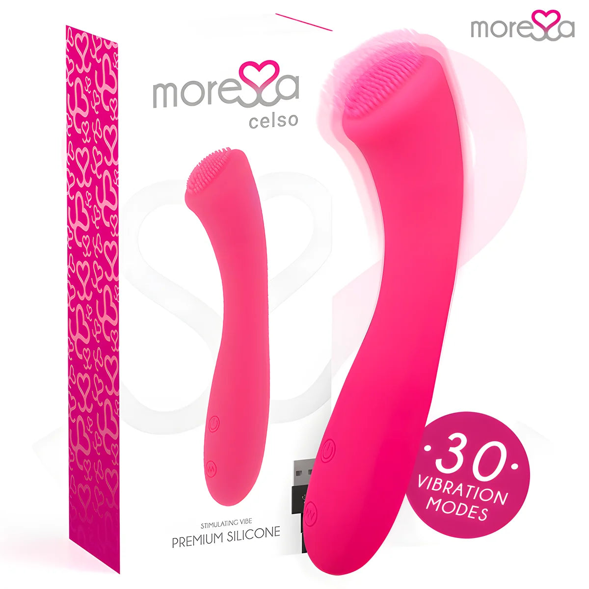 moressa celso rechargeable en silicone premium