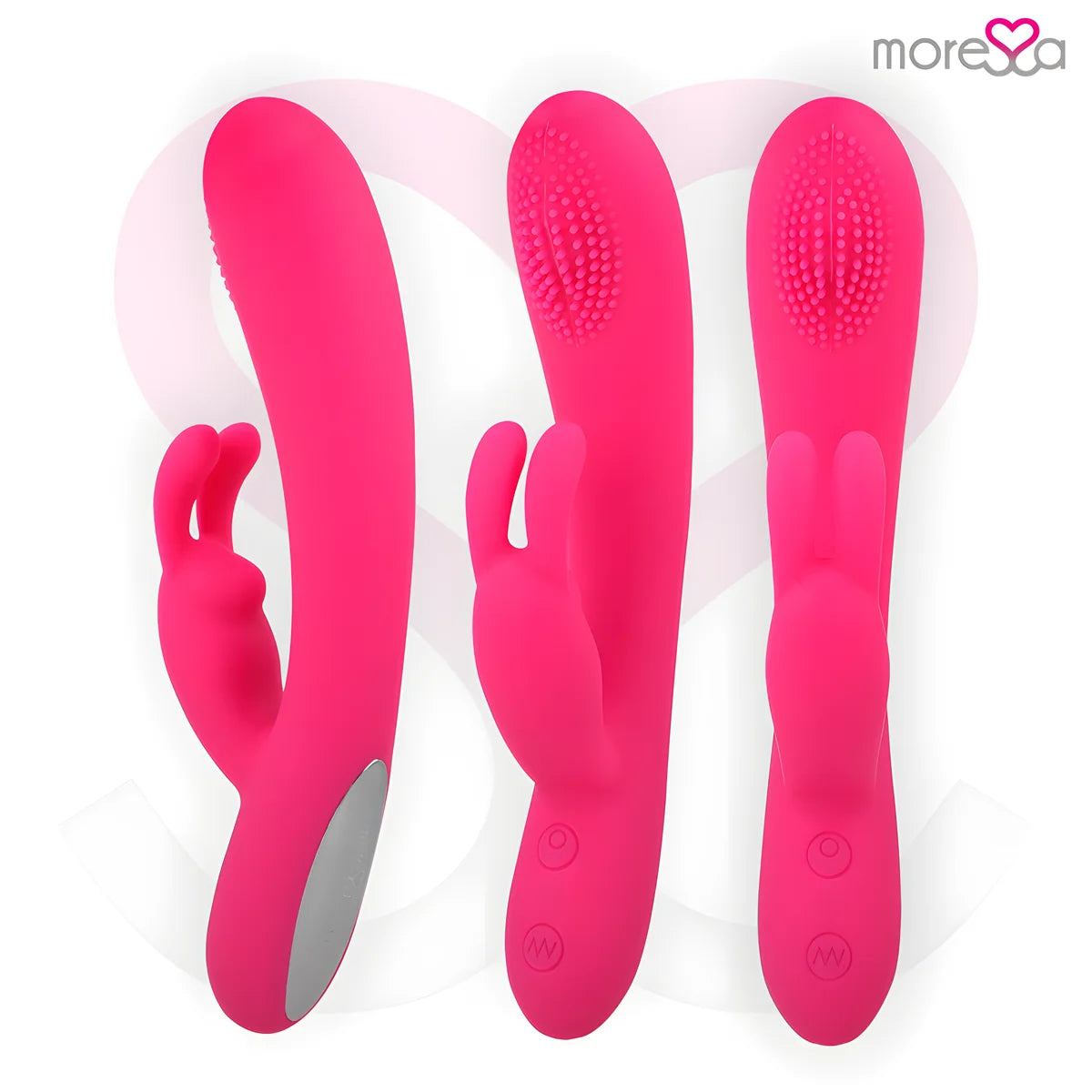 moressa gino rechargeable en silicone premium