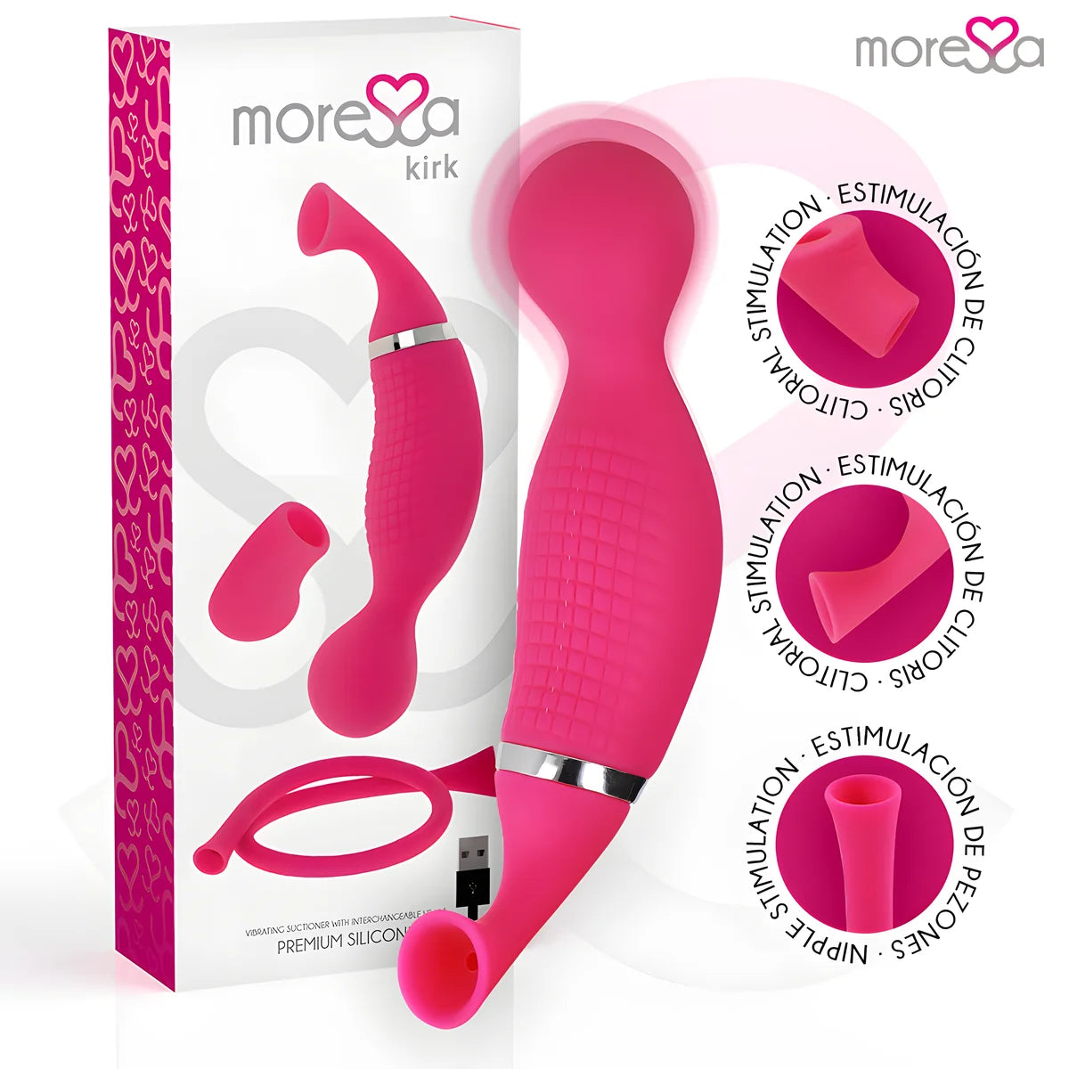 moressa kirk rechargeable en silicone premium