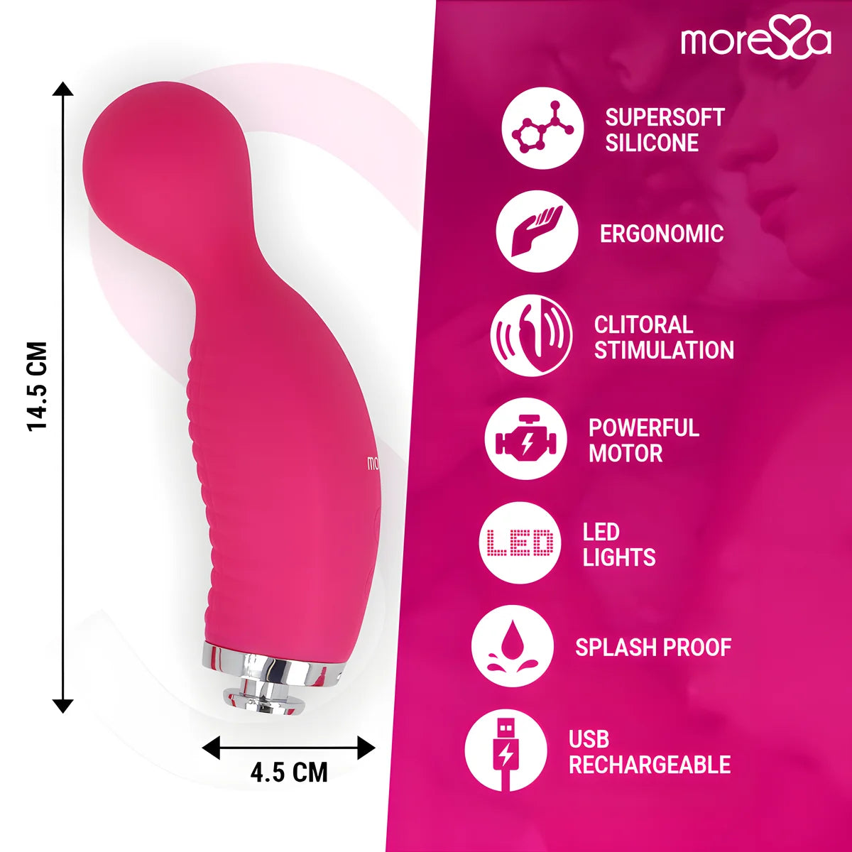 moressa kirk rechargeable en silicone premium