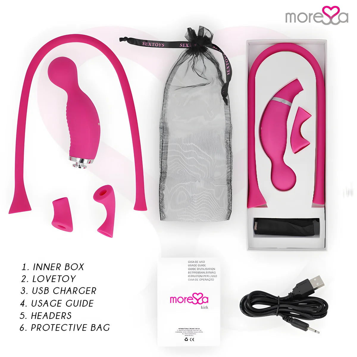 moressa kirk rechargeable en silicone premium