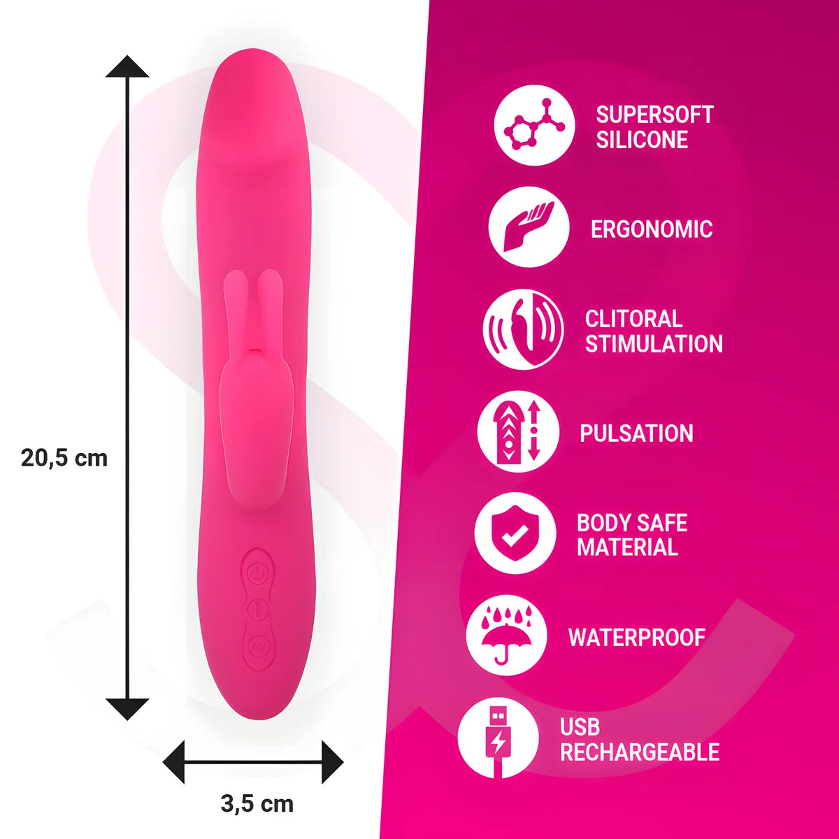 moressa molly rechargeable en silicone premium