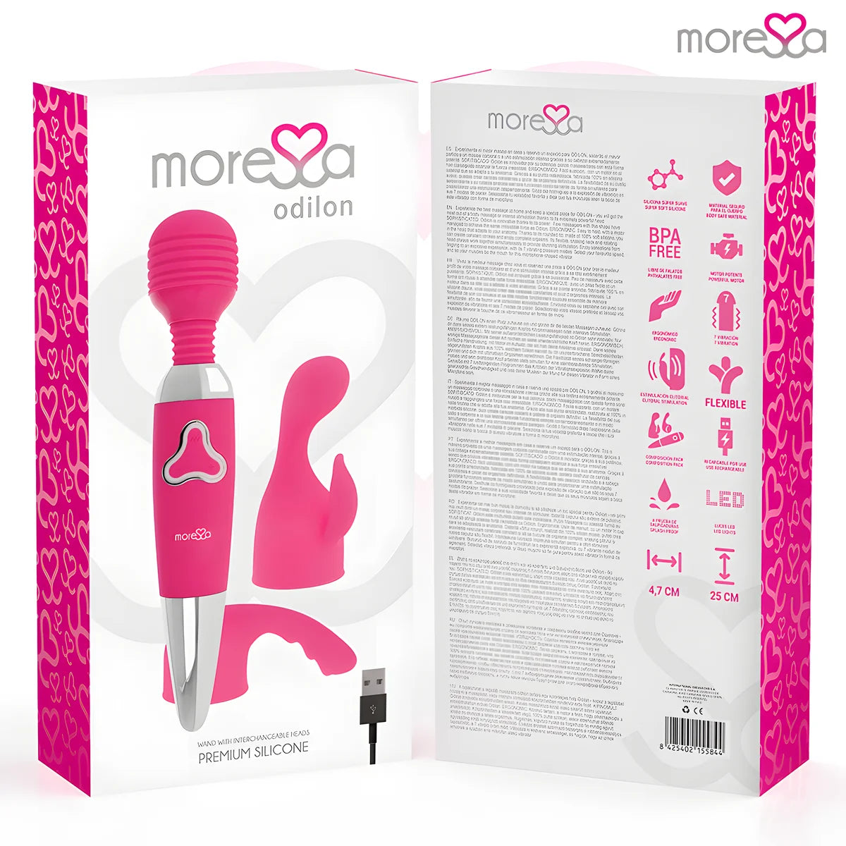 moressa odilon rechargeable en silicone premium