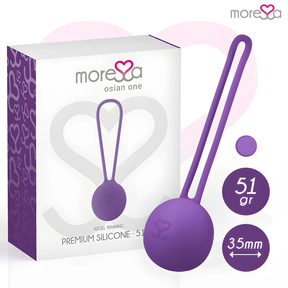 moressa osian one premium silicone lilas