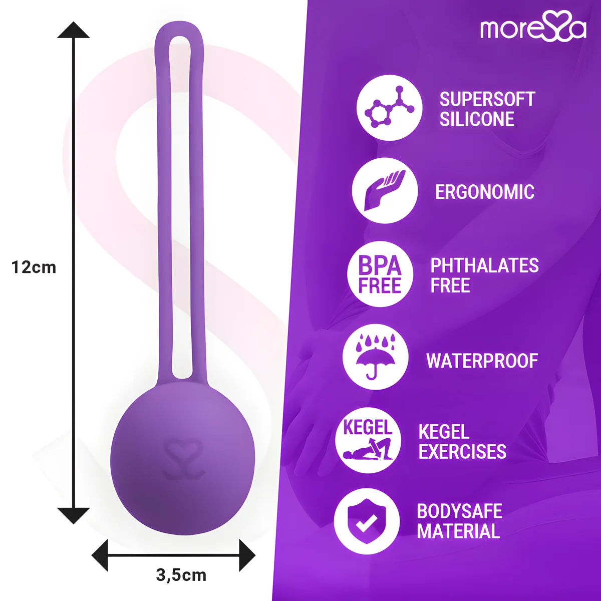 moressa osian one premium silicone lilas