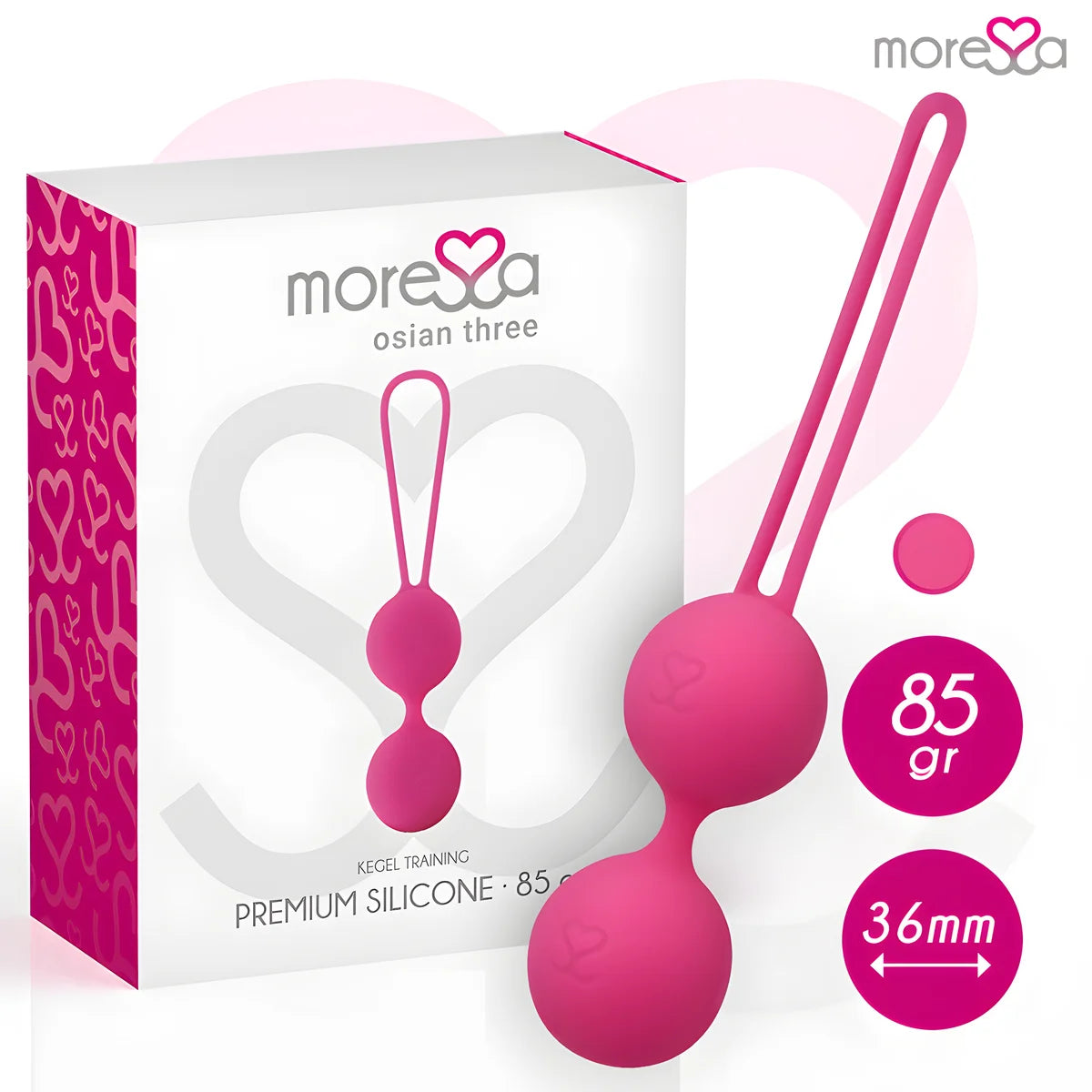 moressa osian trois silicone premium rose